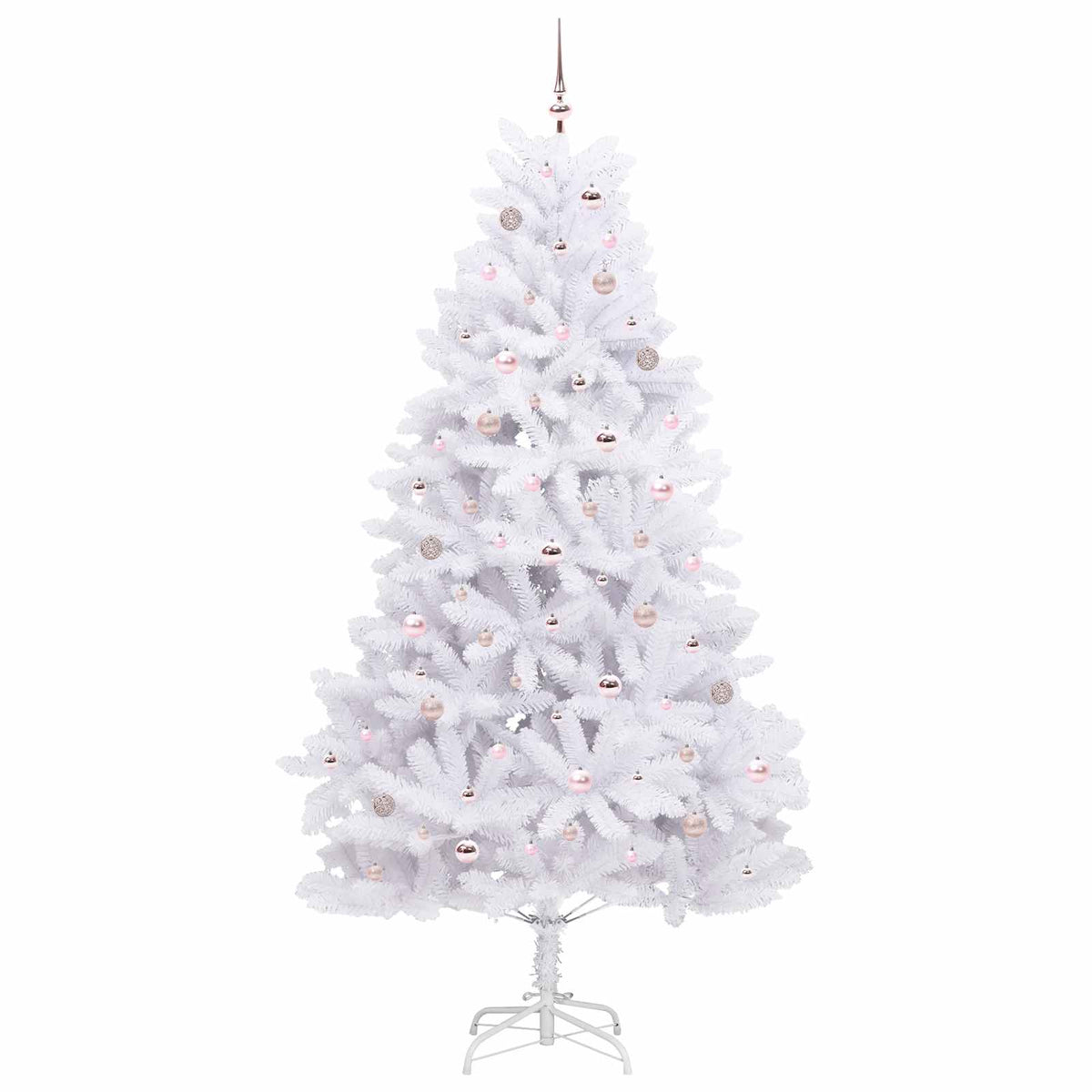 Plast Hingad Julgran Vit 240 cm PVC och stål