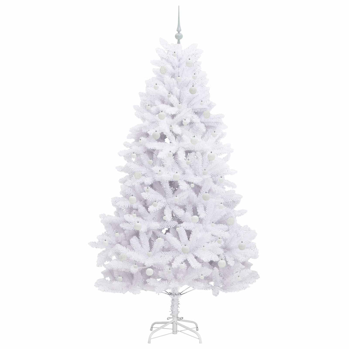 Plast Hingad Julgran Vit 240 cm PVC och stål