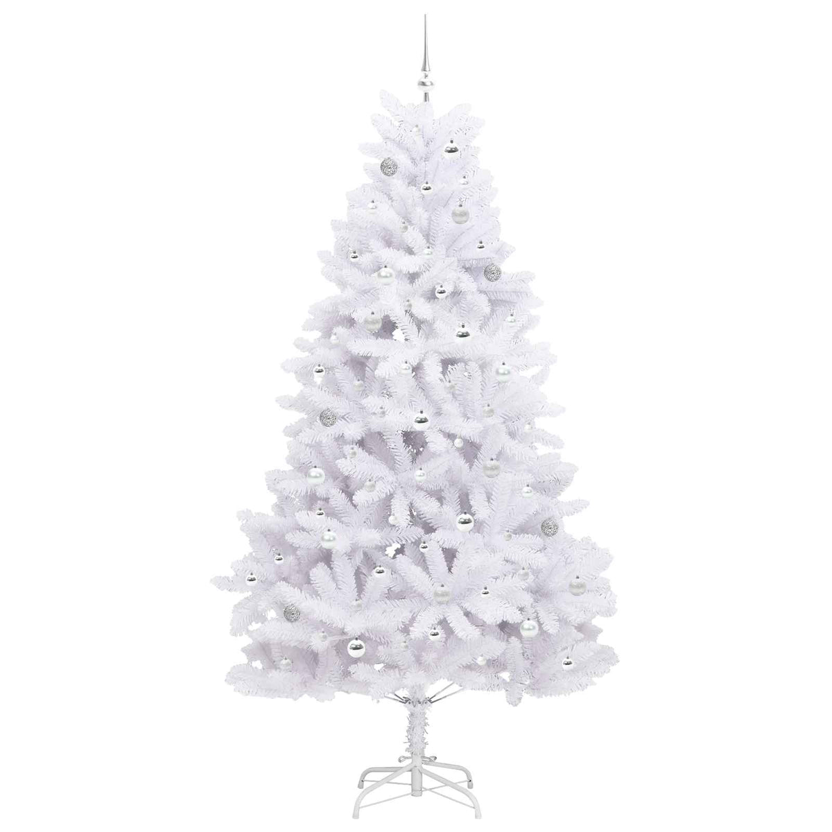 Plast Hingad Julgran Vit 240 cm PVC och stål