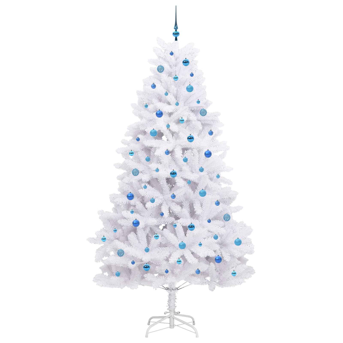 Plast Hingad Julgran Vit 240 cm PVC och stål