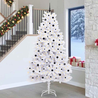 Plast Hingad Julgran Vit 270 cm PVC och stål