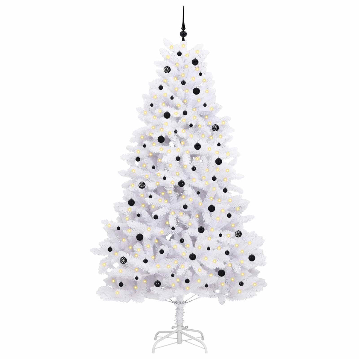 Plast Hingad Julgran Vit 270 cm PVC och stål