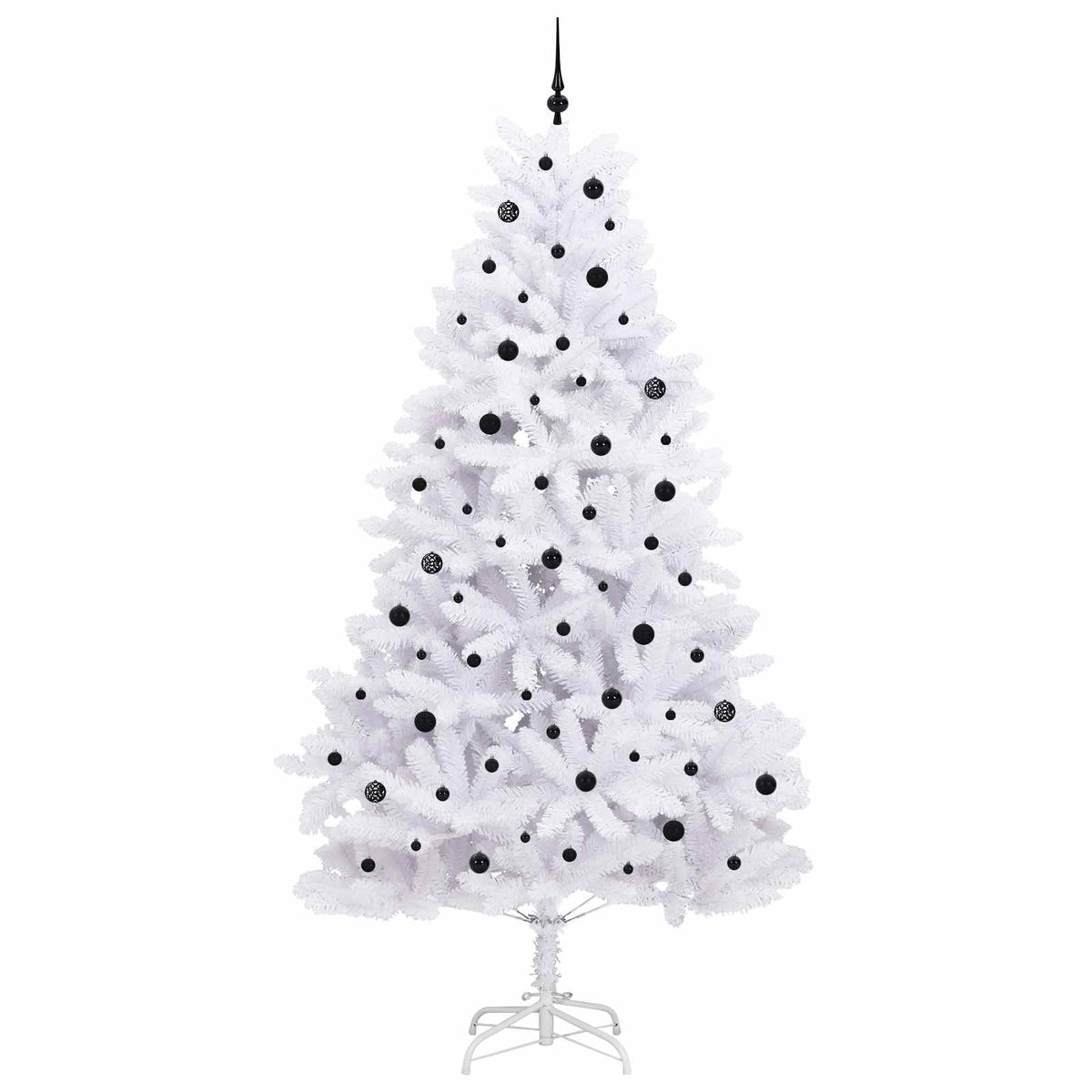 Plast Hingad Julgran Vit 270 cm PVC och stål