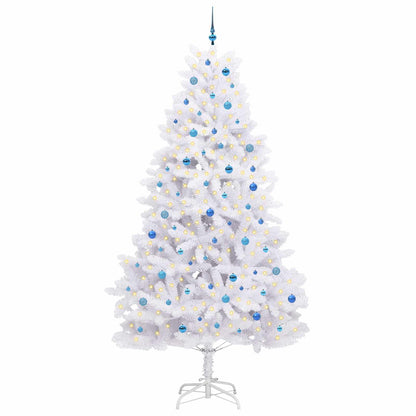 Plast Hingad Julgran Vit 270 cm PVC och stål