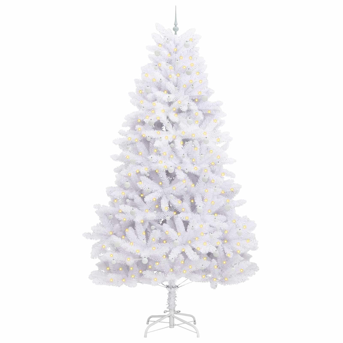 Plast Hingad Julgran Vit 300 cm PVC och stål