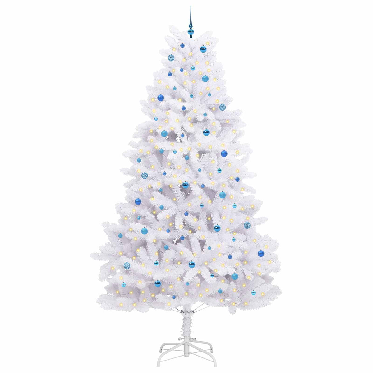 Plast Hingad Julgran Vit 300 cm PVC och stål