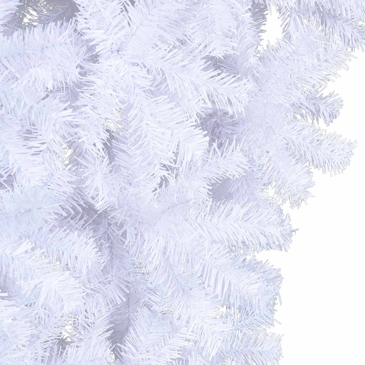 Konstgjord julgran med 150 LED-lampor Vit 120 cm PVC och stål