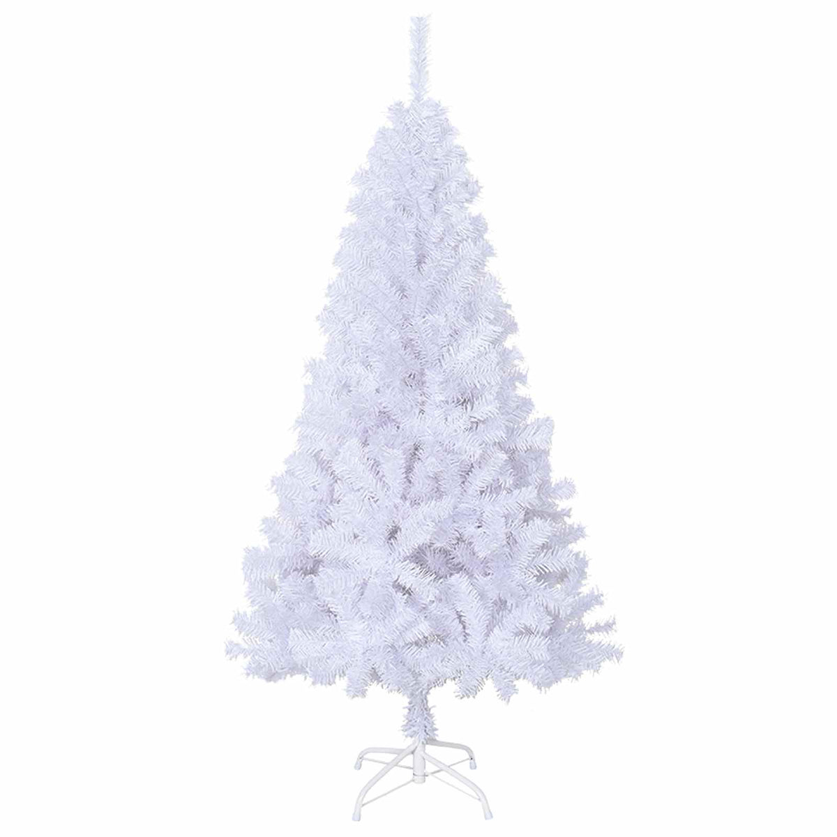 Konstgjord julgran Vit 120 cm PVC och stål