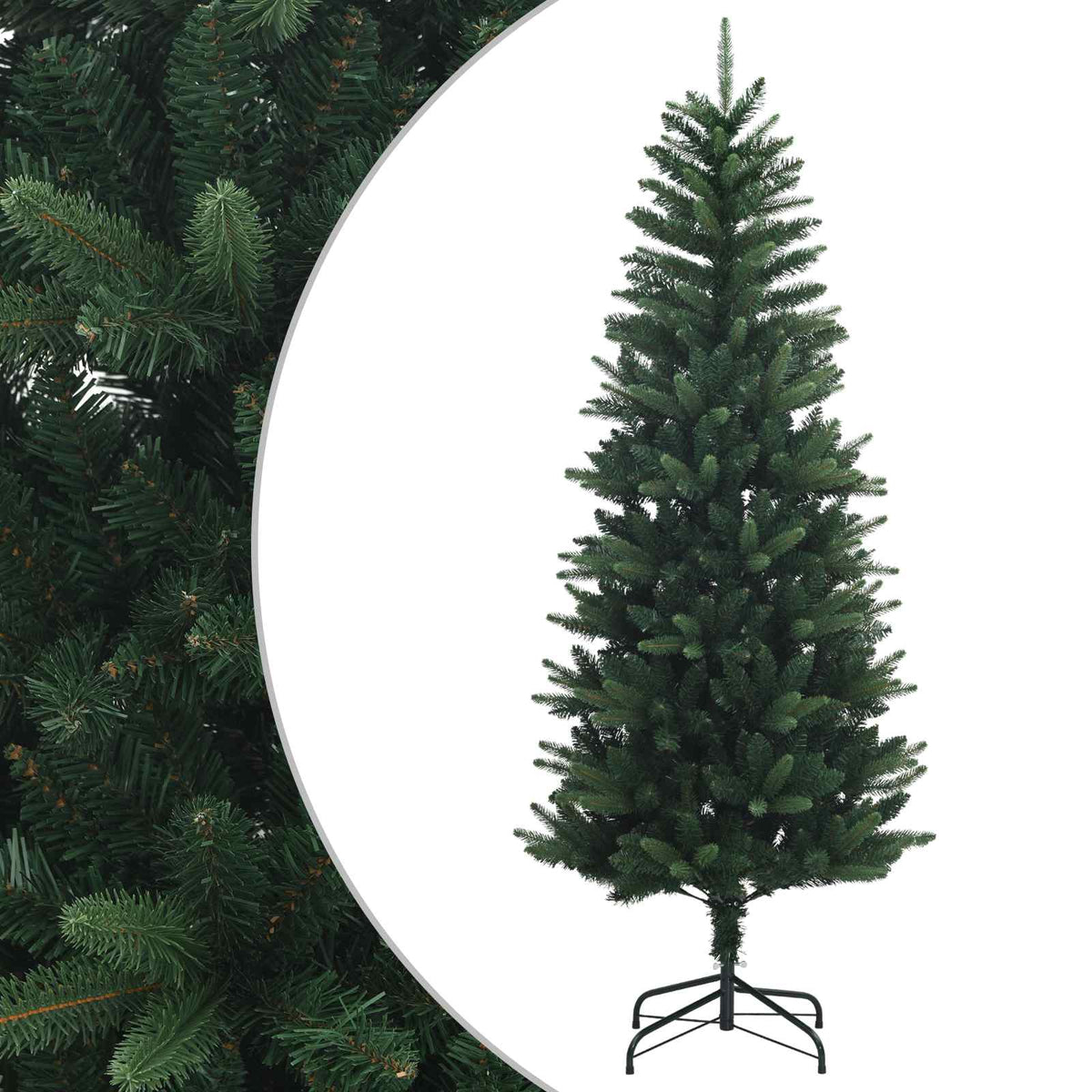 Artificial Hinged Christmas Tree 120 cm PE och PVC Grön