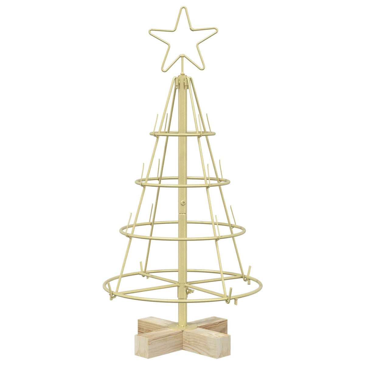 Julcone-träd KUOPIO 60 cm Stål Guld