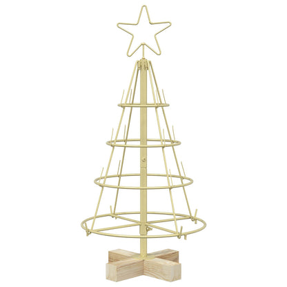 Julcone-träd KUOPIO 60 cm Stål Guld