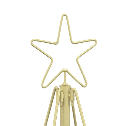 Julcone-träd KUOPIO 180 cm Stål Guld