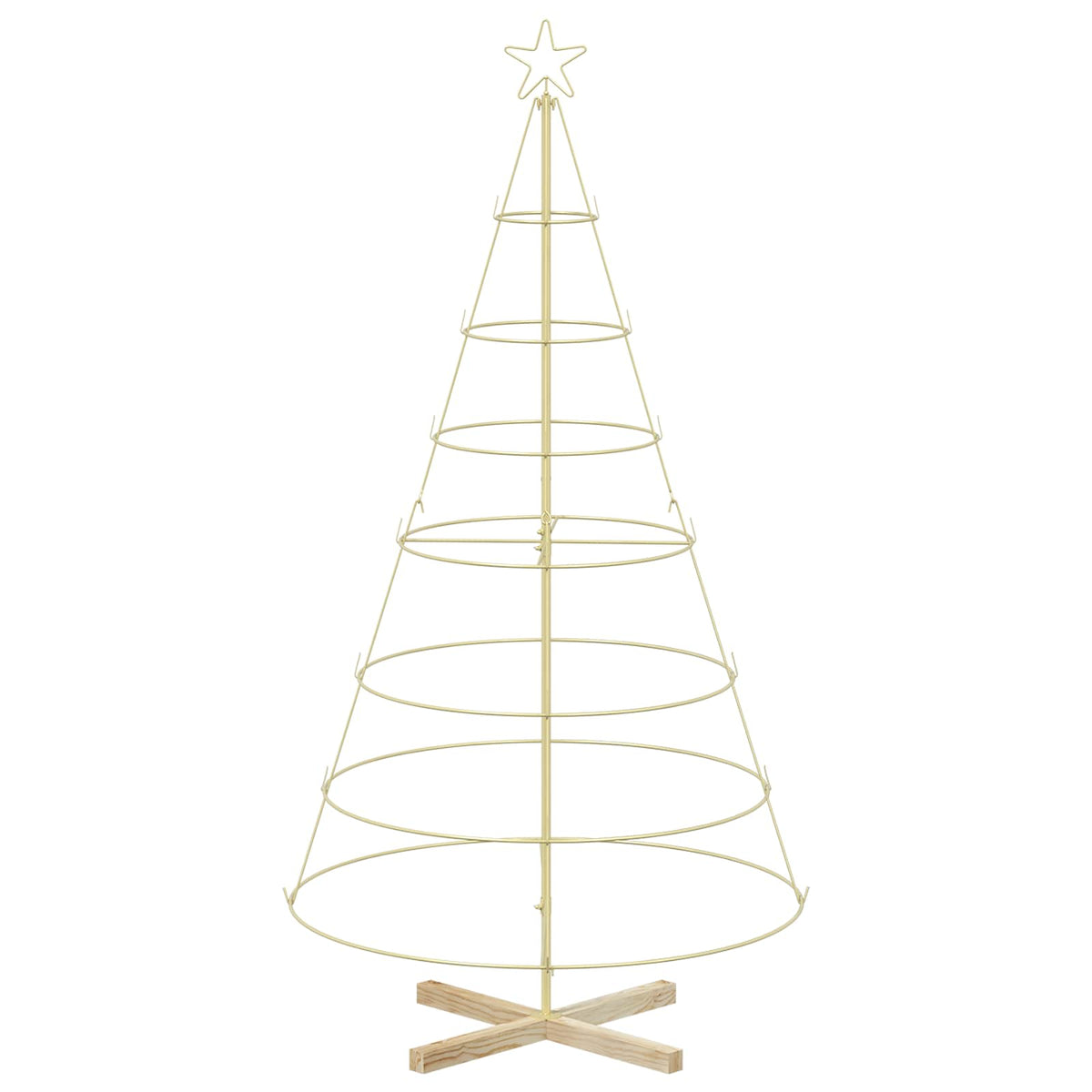 Julcone-träd KUOPIO 180 cm Stål Guld