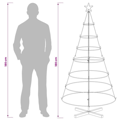 Julcone-träd KUOPIO 180 cm Stål Guld