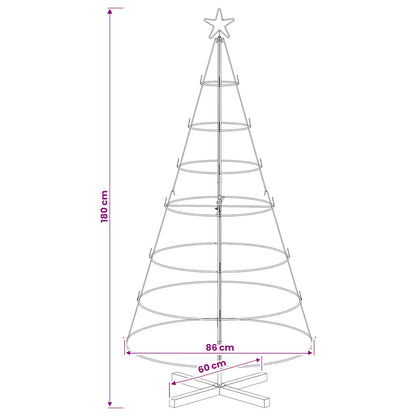 Julcone-träd KUOPIO 180 cm Stål Guld