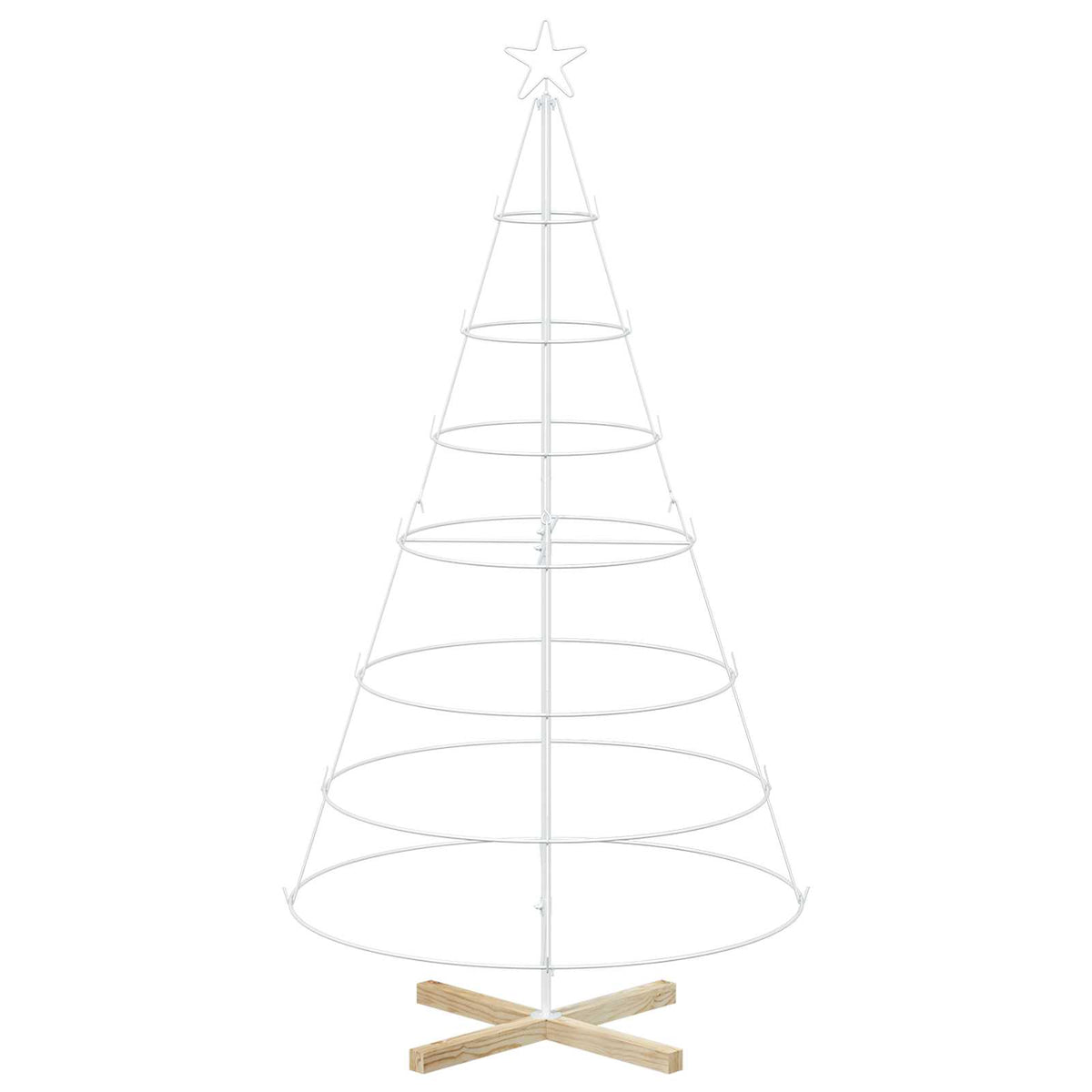 Julcone-träd KUOPIO 180 cm Stål Vit