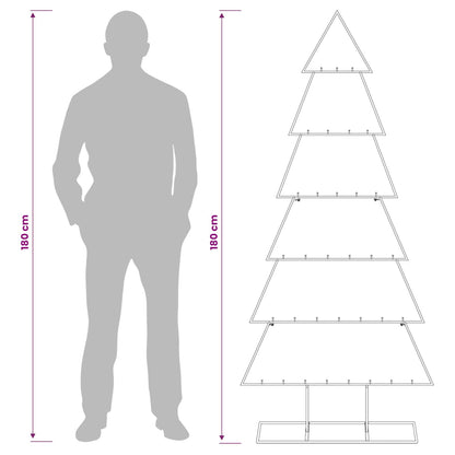 Julgran i metall med fot KUOPIO 180 cm Stål Vit