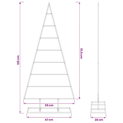 Metall julgran KUOPIO 125 cm Pulverlackerad stål Vit