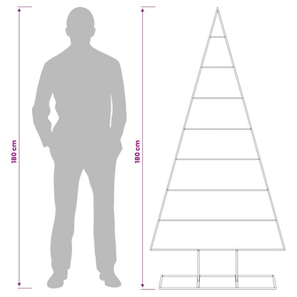 Metall julgran KUOPIO 180 cm Pulverlackerad stål Vit