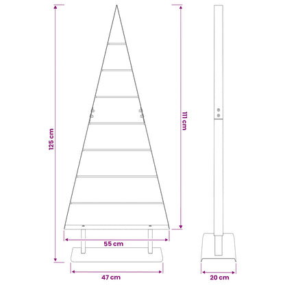 Metall julgran KUOPIO 125 cm Stål Vit