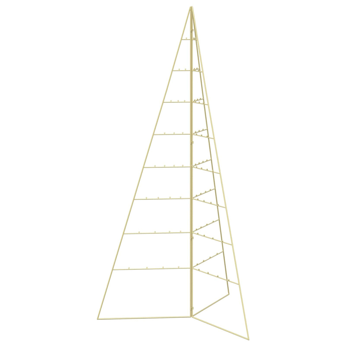 Metall julgran KUOPIO 180 cm Stål Guld