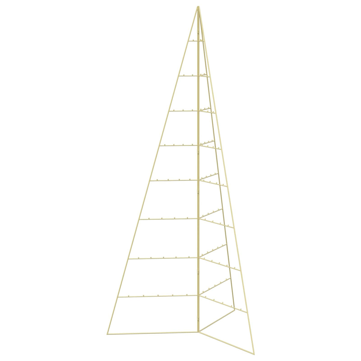 Metall julgran KUOPIO 210 cm Stål Guld