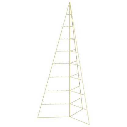 Metall julgran KUOPIO 210 cm Stål Guld