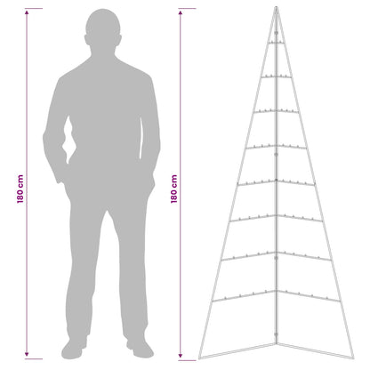 Metall julgran KUOPIO 180 cm Stål Vit