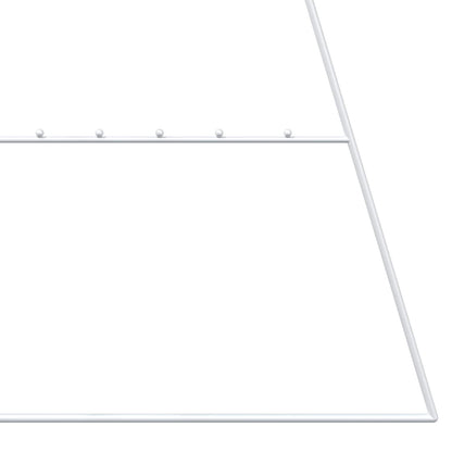 Metall julgran KUOPIO 210 cm Stål Vit