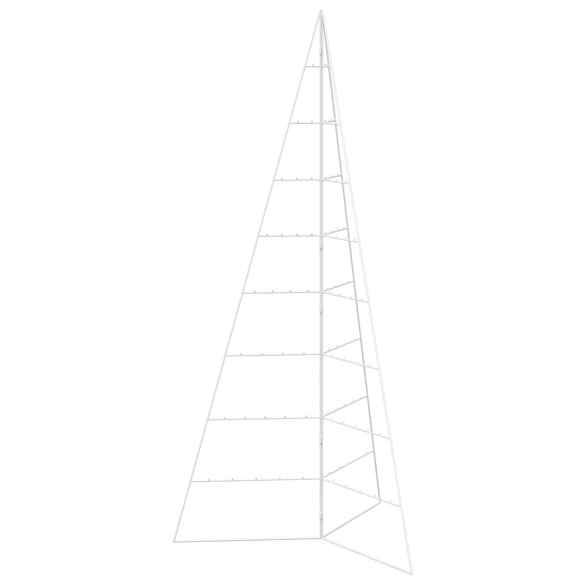 Metall julgran KUOPIO 210 cm Stål Vit