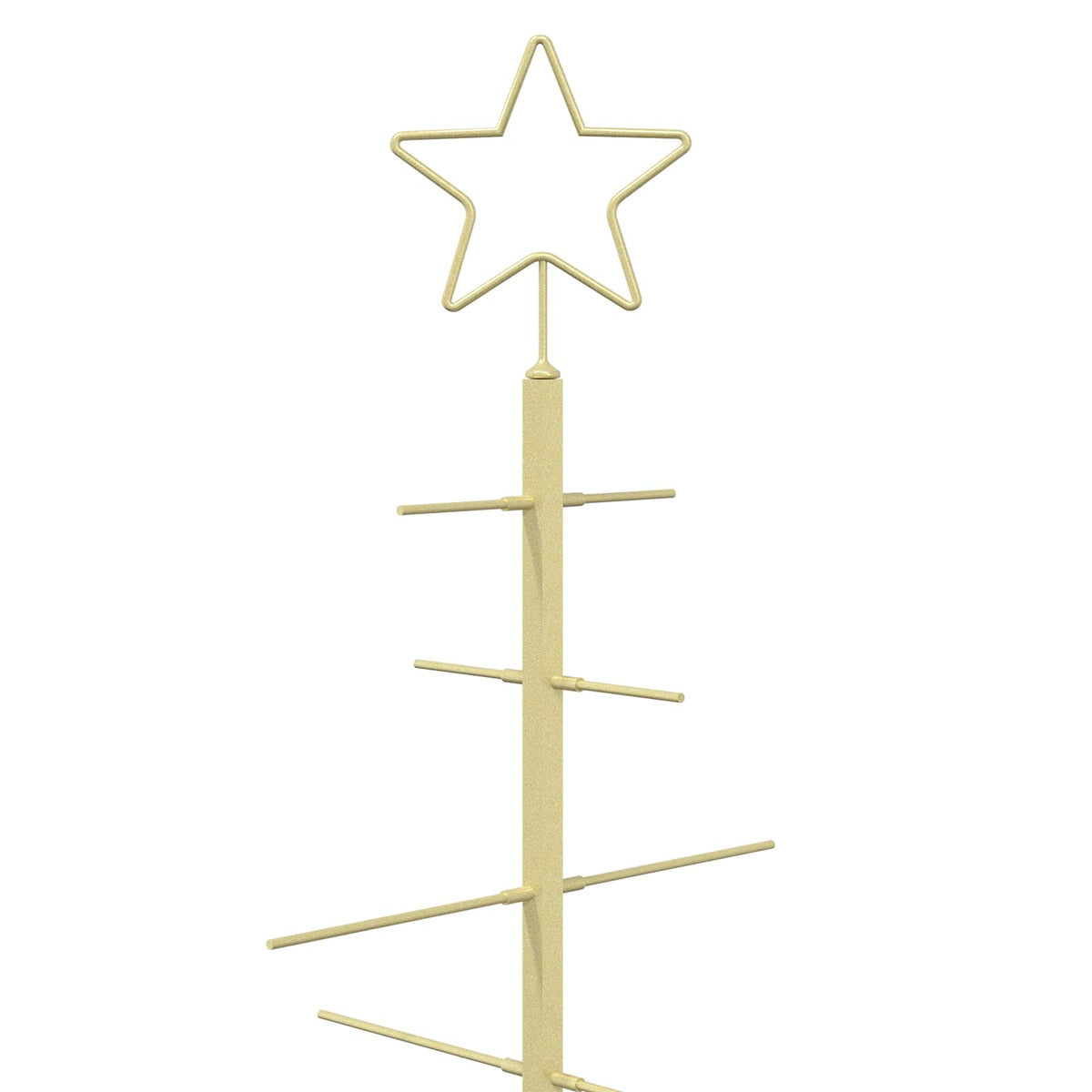 Julgran i metall med fot KUOPIO 60 cm Stål Guld