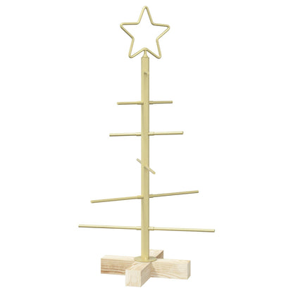 Julgran i metall med fot KUOPIO 60 cm Stål Guld