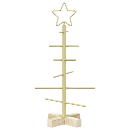 Julgran i metall med fot KUOPIO 60 cm Stål Guld