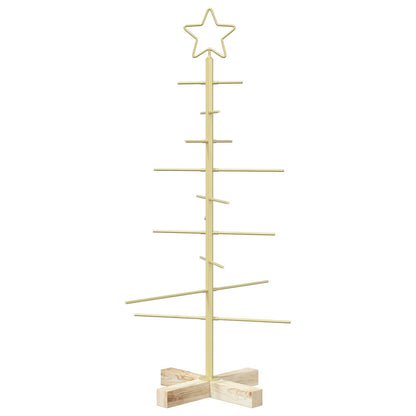 Julgran i metall med fot KUOPIO 90 cm Stål Guld