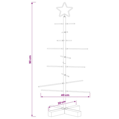 Julgran i metall med fot KUOPIO 90 cm Stål Guld