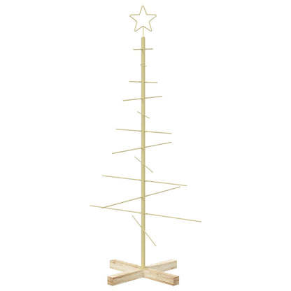 Julgran i metall med fot KUOPIO 120 cm Stål Guld