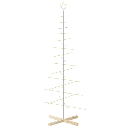 Julgran i metall med fot KUOPIO 180 cm Stål Guld