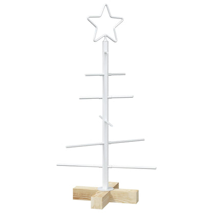 Julgran i metall med fot KUOPIO 60 cm Stål Vit