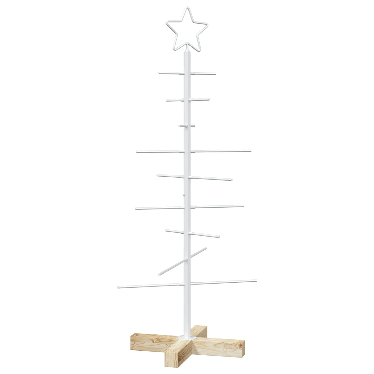 Julgran i metall med fot KUOPIO 90 cm Stål Vit