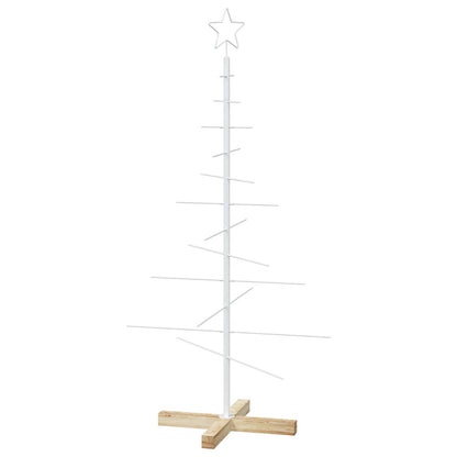 Julgran i metall med fot KUOPIO 120 cm Stål Vit