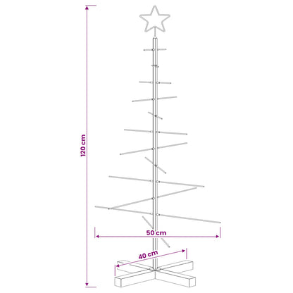 Julgran i metall med fot KUOPIO 120 cm Stål Vit