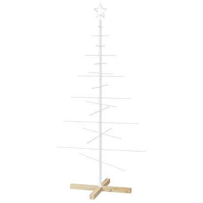 Julgran i metall med fot KUOPIO 150 cm Stål Vit