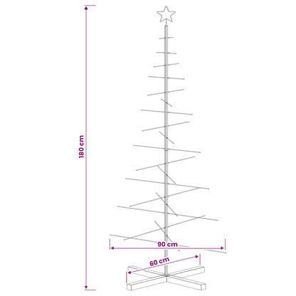 Julgran i metall med fot KUOPIO 180 cm Stål Vit