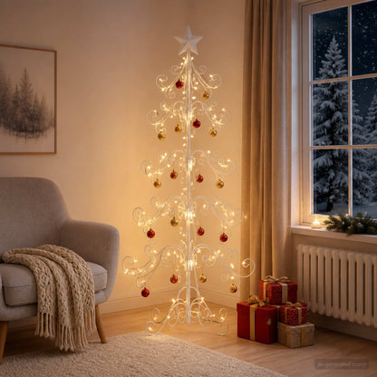 Metall julgran KUOPIO 150 cm stål White