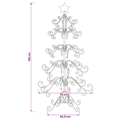 Metall julgran KUOPIO 150 cm stål White