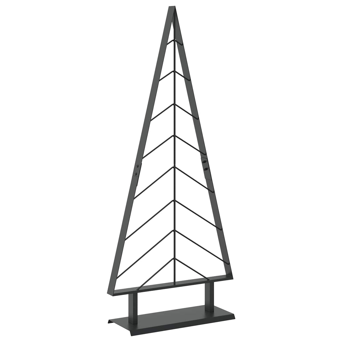 Julgran i metall med fot KUOPIO 125 cm Stål Svart