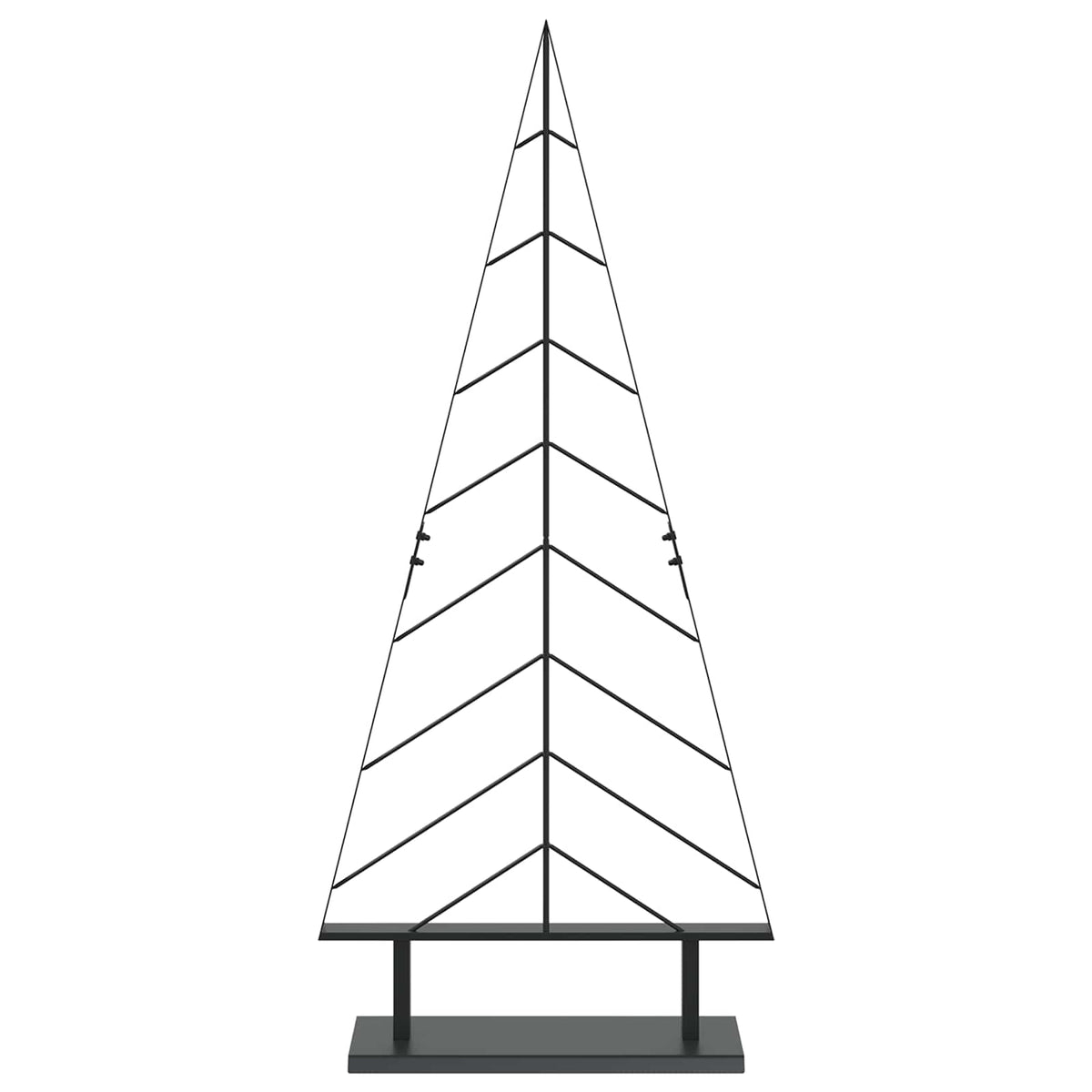 Julgran i metall med fot KUOPIO 125 cm Stål Svart