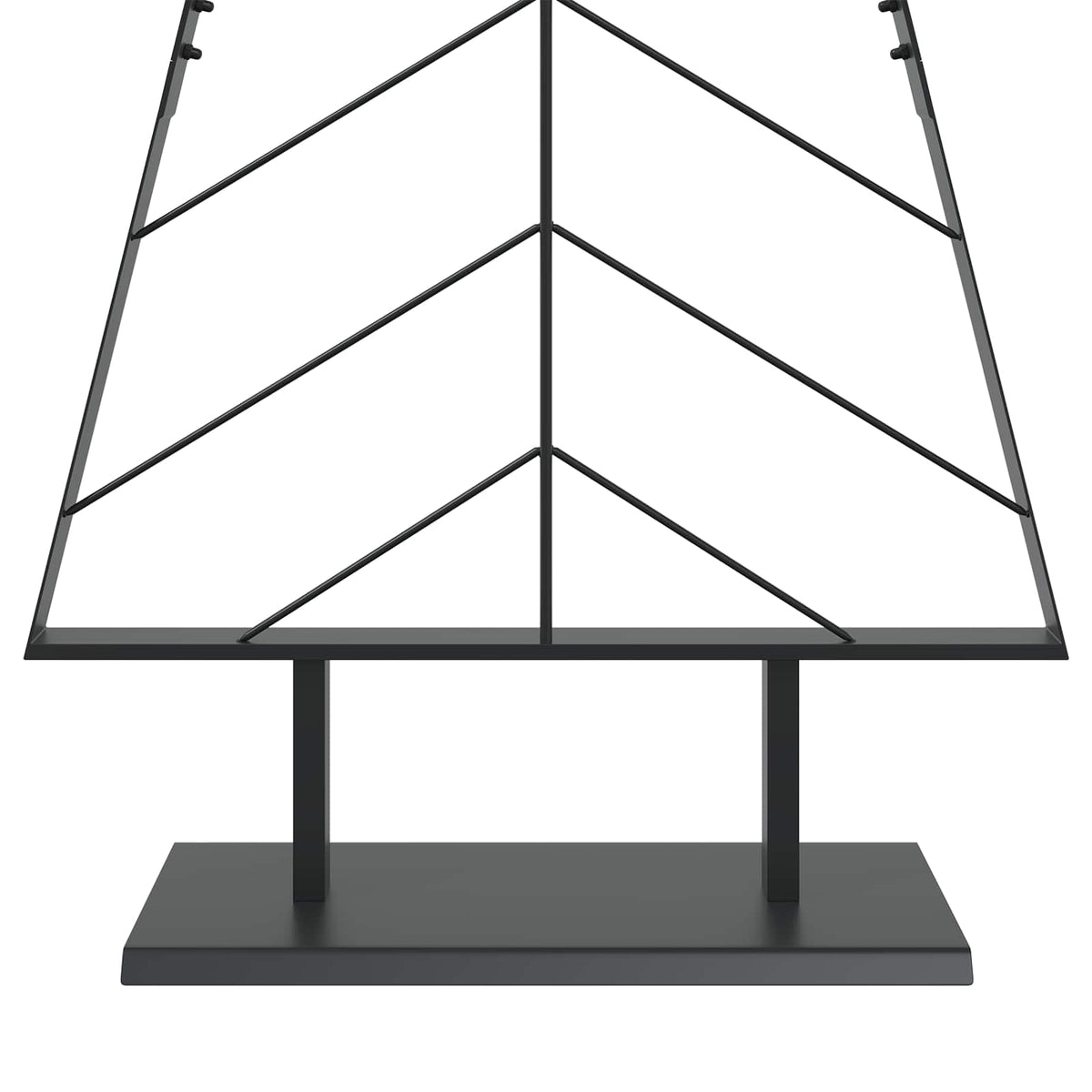 Julgran i metall med fot KUOPIO 150 cm Stål Svart