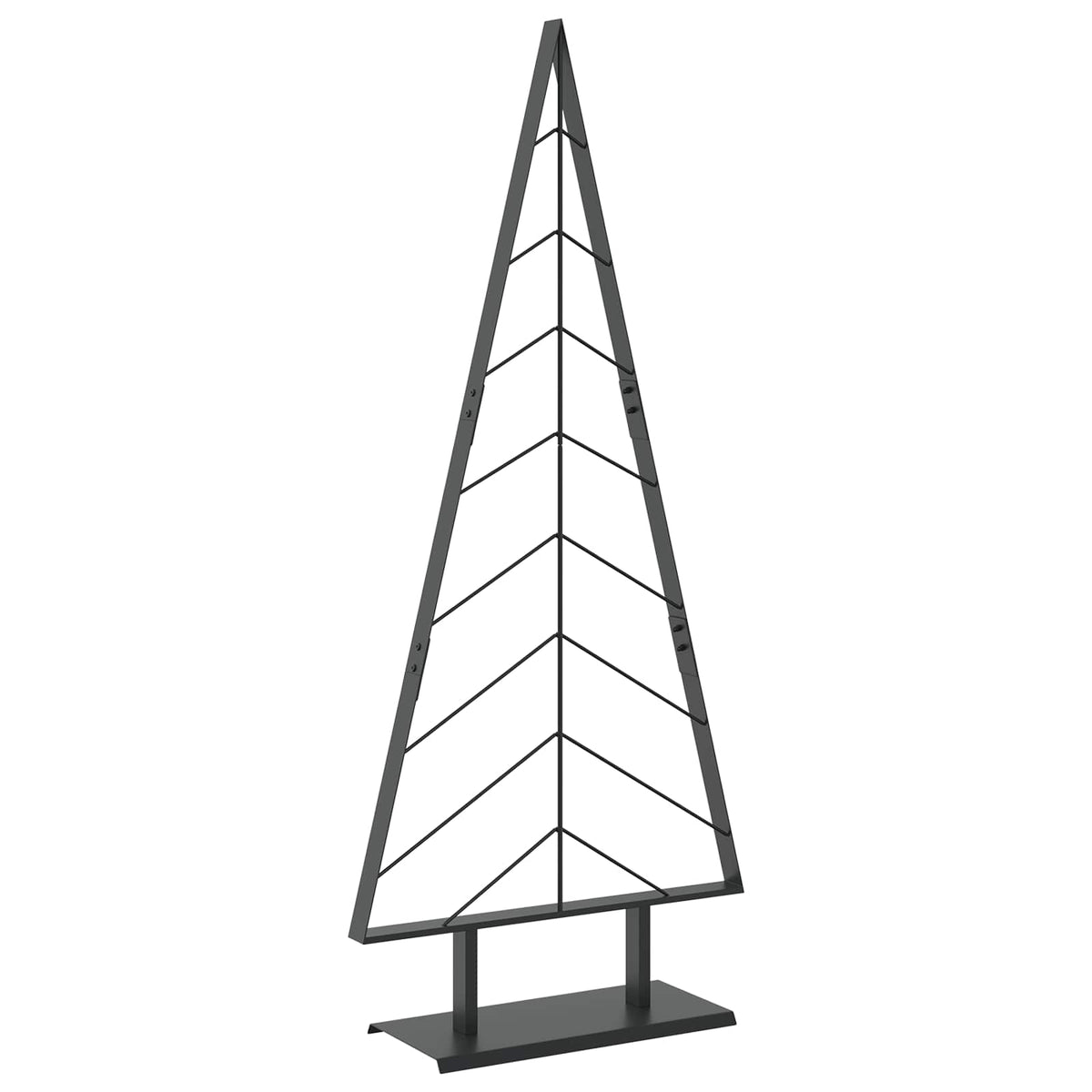 Julgran i metall med fot KUOPIO 150 cm Stål Svart