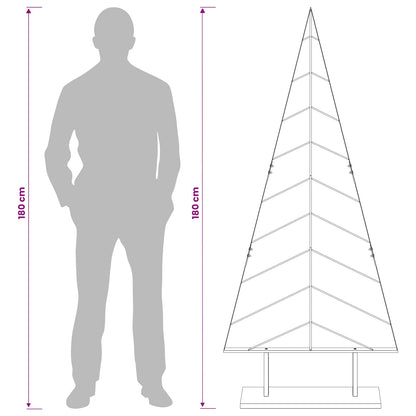 Julgran i metall med fot KUOPIO 180 cm Stål Guld